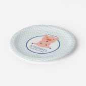 Little Piggy Party Papieren Bordje (Gekanteld)