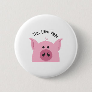 Little Piggy Ronde Button 5,7 Cm