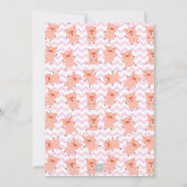 Little Piggy verjaardagsfeestje uitnodiging (Achterkant)