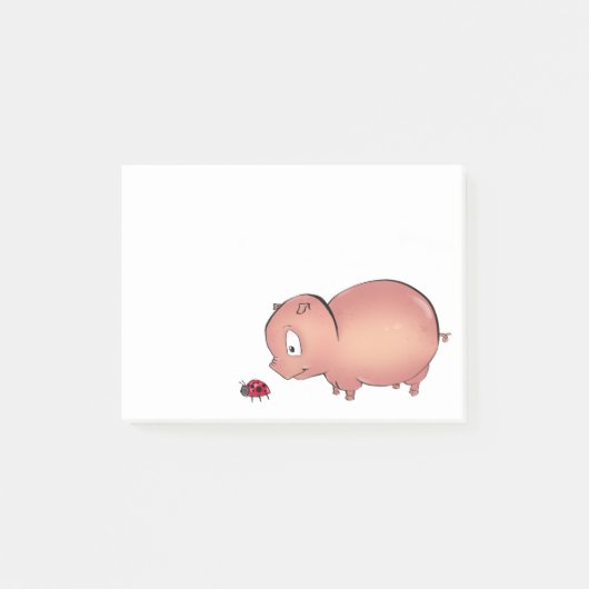 Little Piggy volgt Ladybug Post-it® Notes (Voorkant)