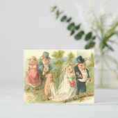 Little Piggy Wedding Briefkaart (Staand voorkant)