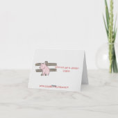 Little Piglet Note Card Kaart (Achterkant)