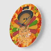 Little Pilgrim Turkey Thanksgiving Grote Klok (Hoek)