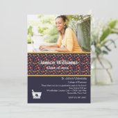 Little Pills Pharmacy Photo Afstuderen Invitation Kaart (Staand voorkant)