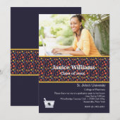 Little Pills Pharmacy Photo Afstuderen Invitation Kaart (Voorkant / Achterkant)