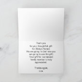 Little Pilot Baby shower Dank je wel Bedankkaart (Binnen)