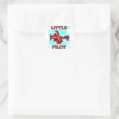 Little Pilot Tshirts and Gifts Ronde Sticker (Tas)