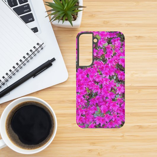 Little Pink Azaleas Floral Samsung Galaxy Hoesje