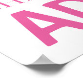 Little Pink Ballerina Typography Poster (Hoek)