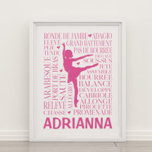 Little Pink Ballerina Typography
