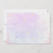 Little Pink Butterfly - Girls' Birthday with Photo Kaart (Achterkant)