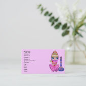 Little Pink Genie Visitekaartje (Staand voorkant)