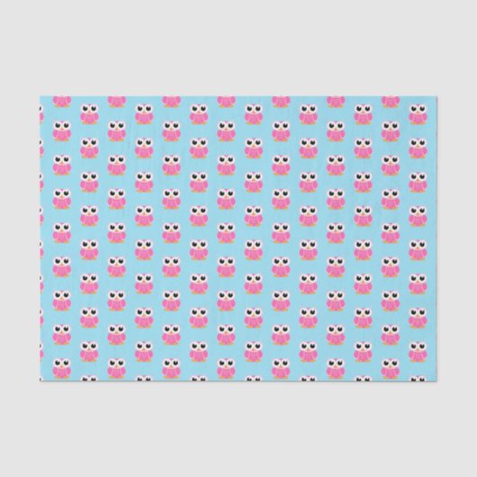 "Little Pink Owl" Tissuepapier (Voorkant)