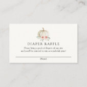 Little Pink Pumpkin Diaper Raffle Enclosure Kaart (Voorkant)