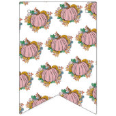 Little Pink Pumpkin Het is een meisje Baby shower Vlaggetjes (Tweede vlag)