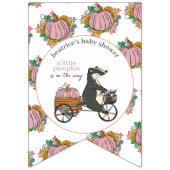 Little Pink Pumpkin Het is een meisje Baby shower Vlaggetjes (Derde vlag)