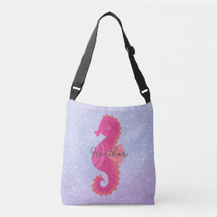 Little Pink Seahorse Crossbody Tas