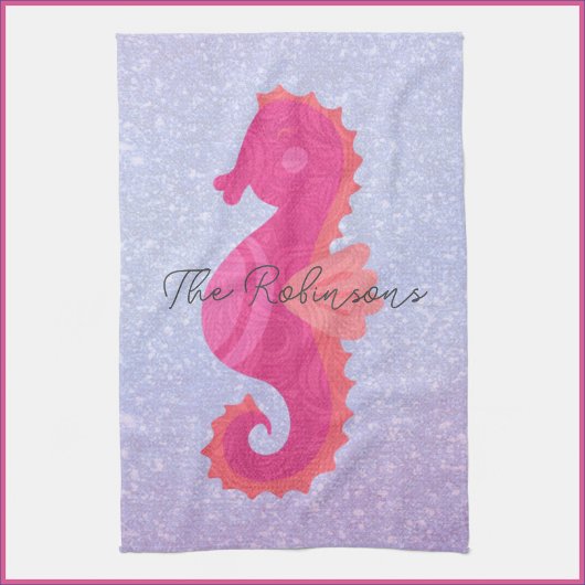  Little Pink Seahorse Theedoek