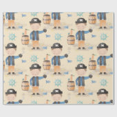 Little Pirate Boy Cadeaupapier (Vlak)