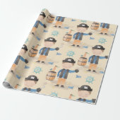 Little Pirate Boy Cadeaupapier (Uitgerold)