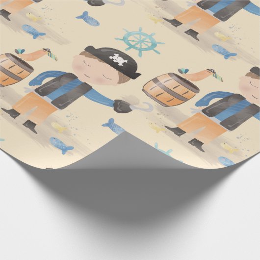 Little Pirate Boy Cadeaupapier (Hoek)