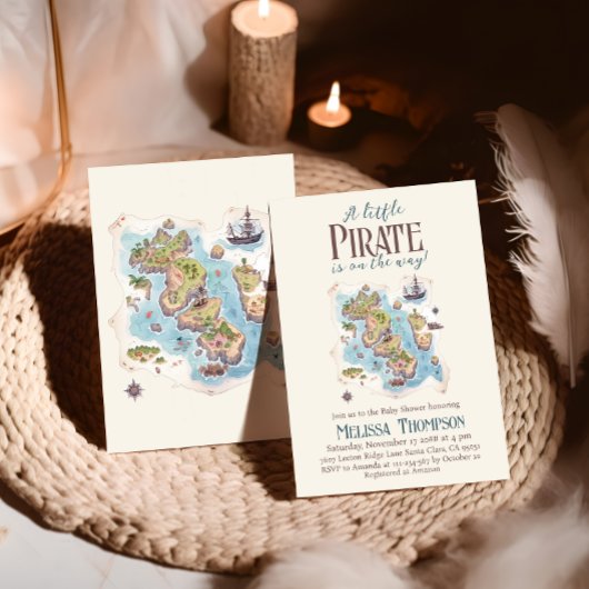 Little Pirate Nautical Het is Boy Baby shower Kaart