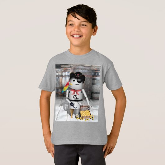 Little Pirate Robo-x9 T-shirt (Voorkant volledig)