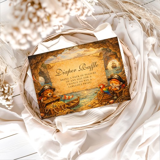 Little Pirates Treasure Voyage Diapper Raffle Informatiekaartje