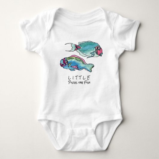 Little Pisces the Fish for Infants Romper (Voorkant)