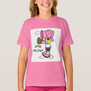 Little Pitcher Girls Baseball Tshirts en Gifts