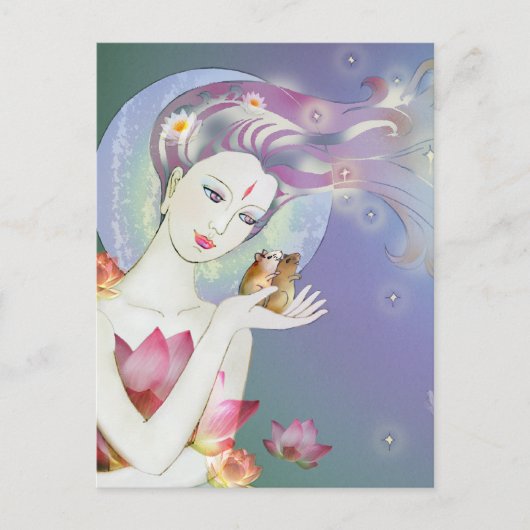 Little Pixy Boots - Stargazing Briefkaart (Voorkant)