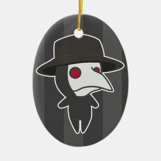 Little Plague Doctor Keramisch Ornament (Voorkant)