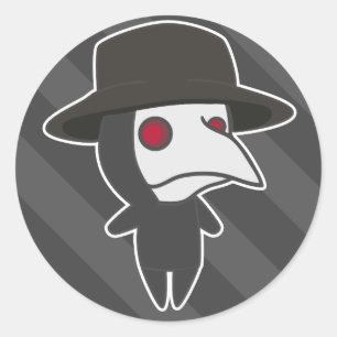 Little Plague Doctor Ronde Sticker