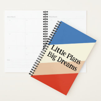 Little Plans, Big Dreams – Retro Color Block Plann Planner