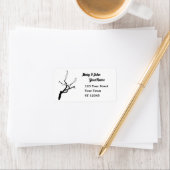 Little Plum Blossom Twig Placemat Etiket (Insitu)
