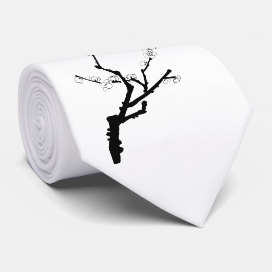 Little Plum Blossom Twig Stropdas (Opgerold)