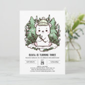  Little Polar Beer Digitale Verjaardag Kaart (Staand voorkant)