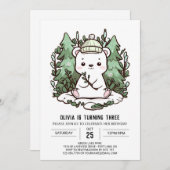  Little Polar Beer Digitale Verjaardag Kaart (Voorkant / Achterkant)