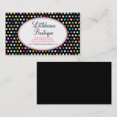  Little Polka Dots Business Calling Cards Visitekaartje (Voorkant / Achterkant)