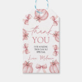 Little Pompoen Favor Tag Cadeaulabel (Voorkant)