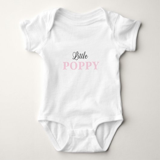 Little Poppy Classic Baby Body Romper (Voorkant)