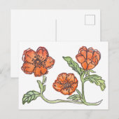 Little Poppy-postkaart Briefkaart (Voorkant / Achterkant)