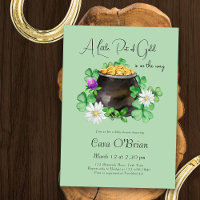 Little Pot of Gold Irish Shamrock Baby shower