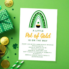 Little Pot of Gold St. Patrick's Day Baby shower Kaart