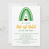 Little Pot of Gold St. Patrick's Day Baby shower Kaart (Voorkant)