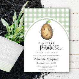 Little Potato Baby shower Invitation Kaart