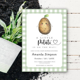 Little Potato Baby shower Invitation Kaart