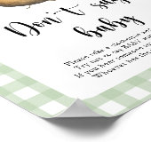 Little Potato Zeg geen baby-Poster Poster (Hoek)