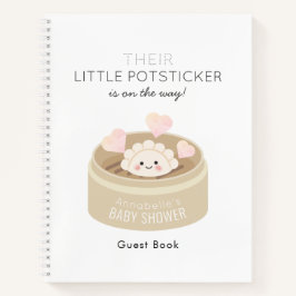 Little Potsticker Baby shower Guest Book Notitieboek
