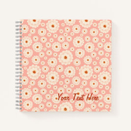 Little Powder Pink Flowers Notitieboek